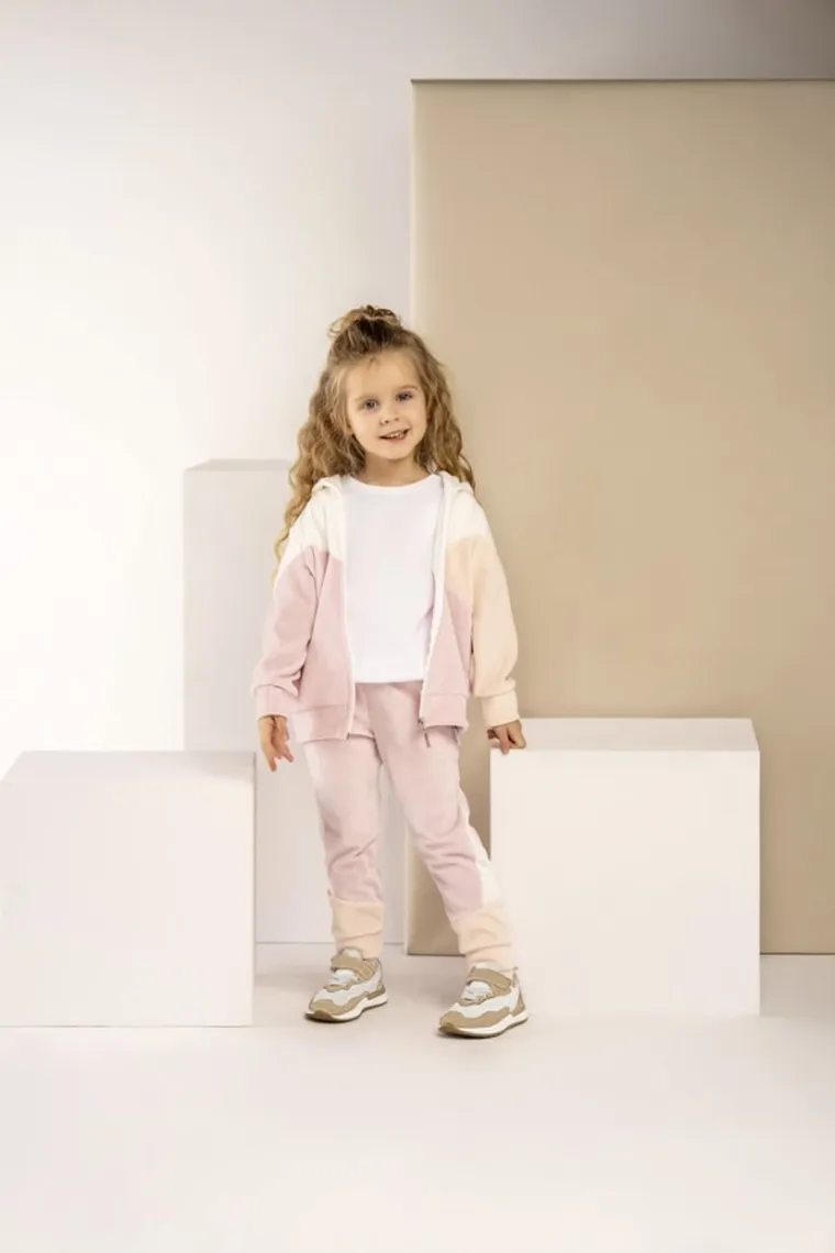 Dres dziewczęcy, welurowy, mix, Nicol