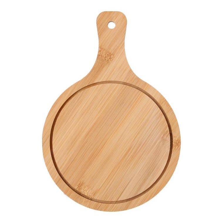Drewniana deska do pizzy, okrągła, 22-15-1 cm