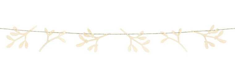 Drewniana girlanda, Jemioła, 127 cm