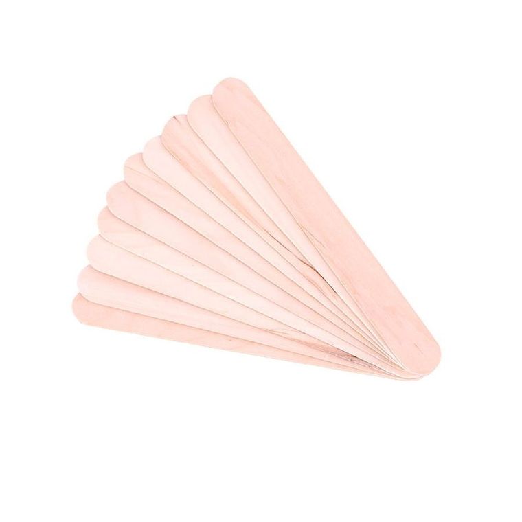 Drewniane szpatułki do nakładania wosku, 10 szt.