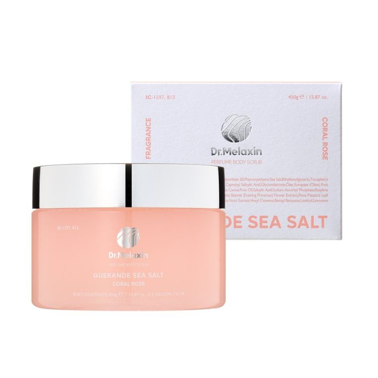 Dr.Melaxin, Perfume Body Scrub, perfumowany peeling solny do ciała, coral rose, 450 g