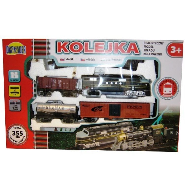 Dromader, kolejka średnia, 355 cm + 3 wagony