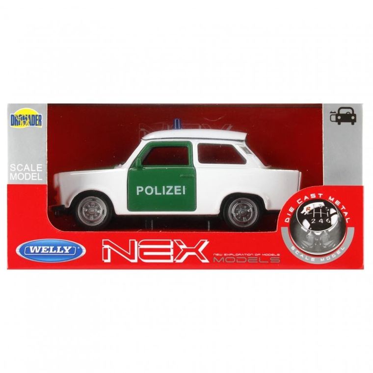 Dromader, Policja Polizei, pojazd, model metalowy, 1 szt.