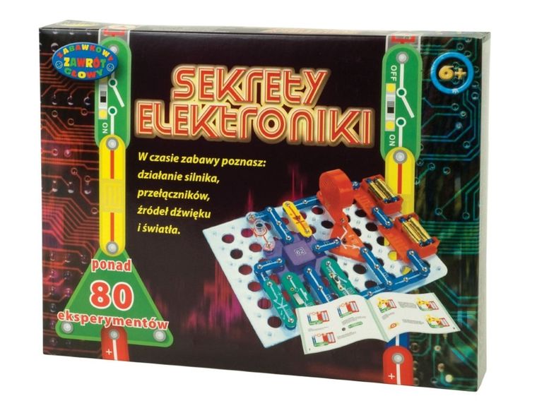 Dromader, zabawka naukowa, Sekrety elektroniki, ponad 80 eksperymentów