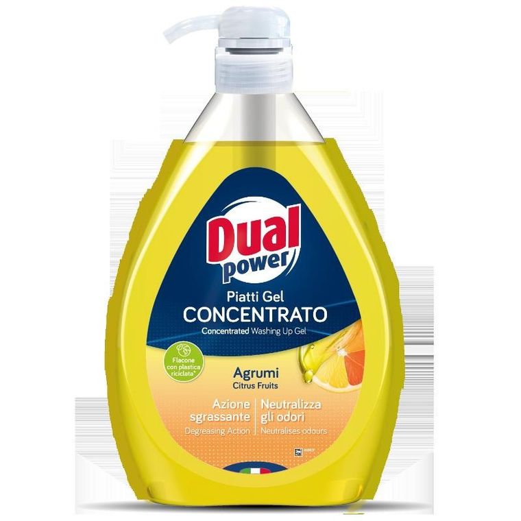 Dual Power, płyn do mycia naczyń, owoce cytrusowe, 1l