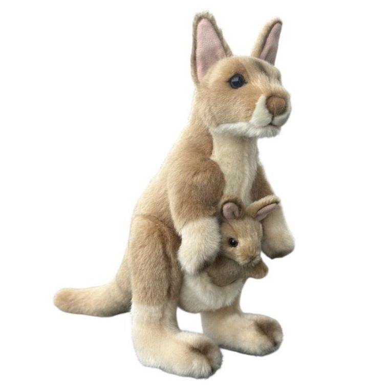 Dubi, Kangur z młodym, maskotka, 30 cm
