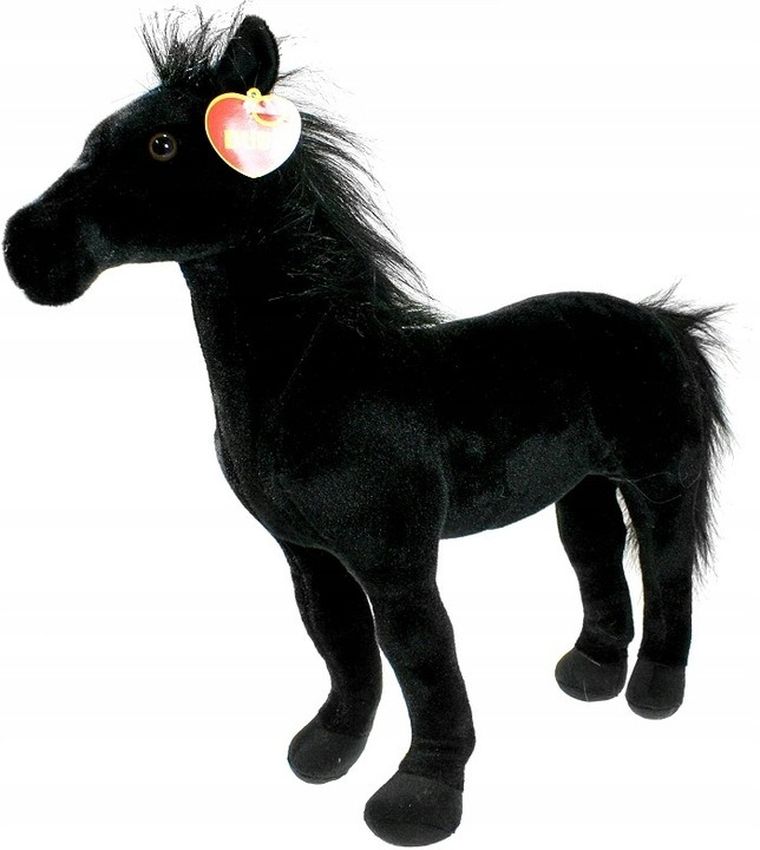 Dubi, Koń czarny, maskotka, 55 cm