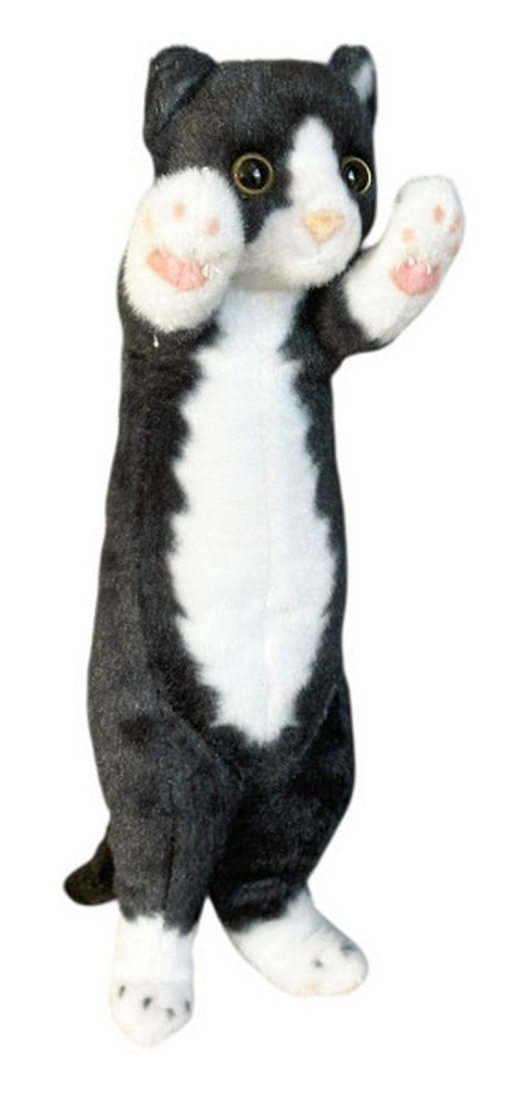 Dubi, Kot stojący, maskotka, czarno-biały, 25 cm