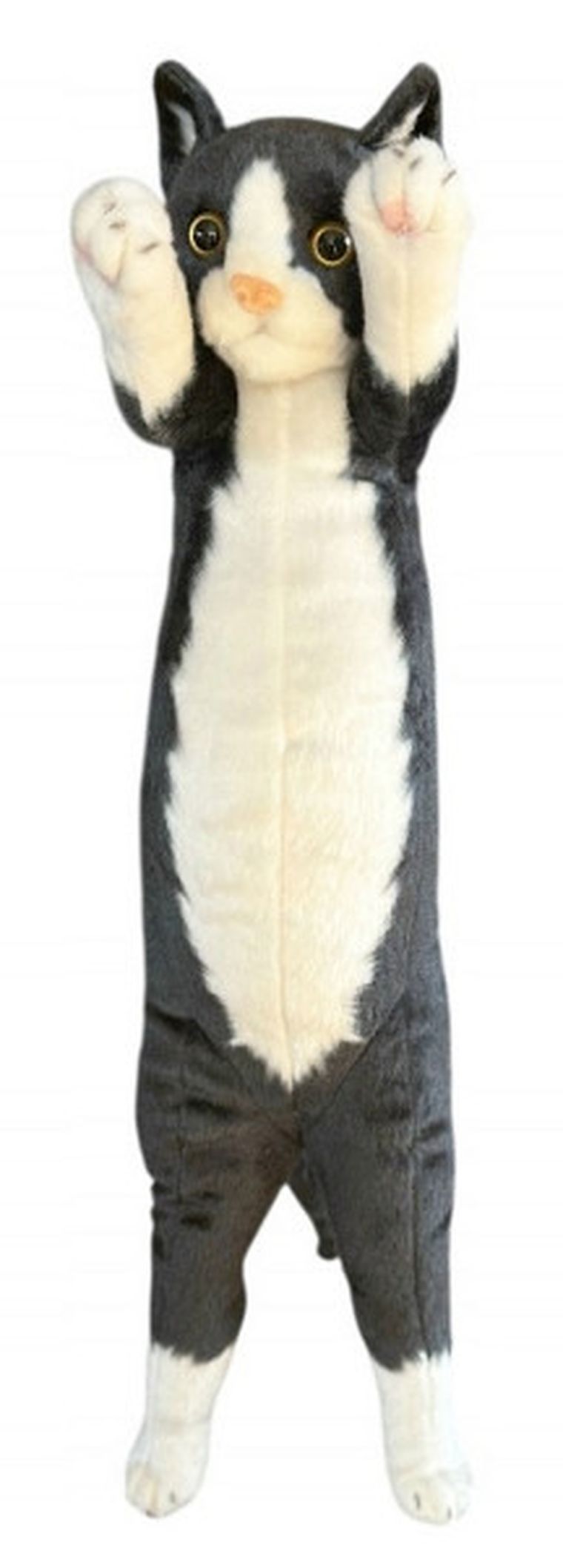 Dubi, Kot stojący, maskotka, czarno-biały, 55 cm