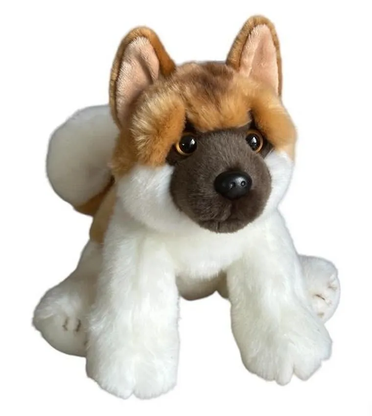 Dubi Plusz, Pies Akita siedzący, maskotka, 28 cm