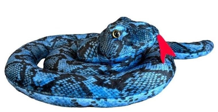 Dubi, Wąż zwinięty, niebieski, maskotka, 150 cm