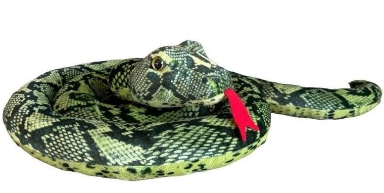 Dubi, wąż zwinięty, zielony, maskotka, 150 cm