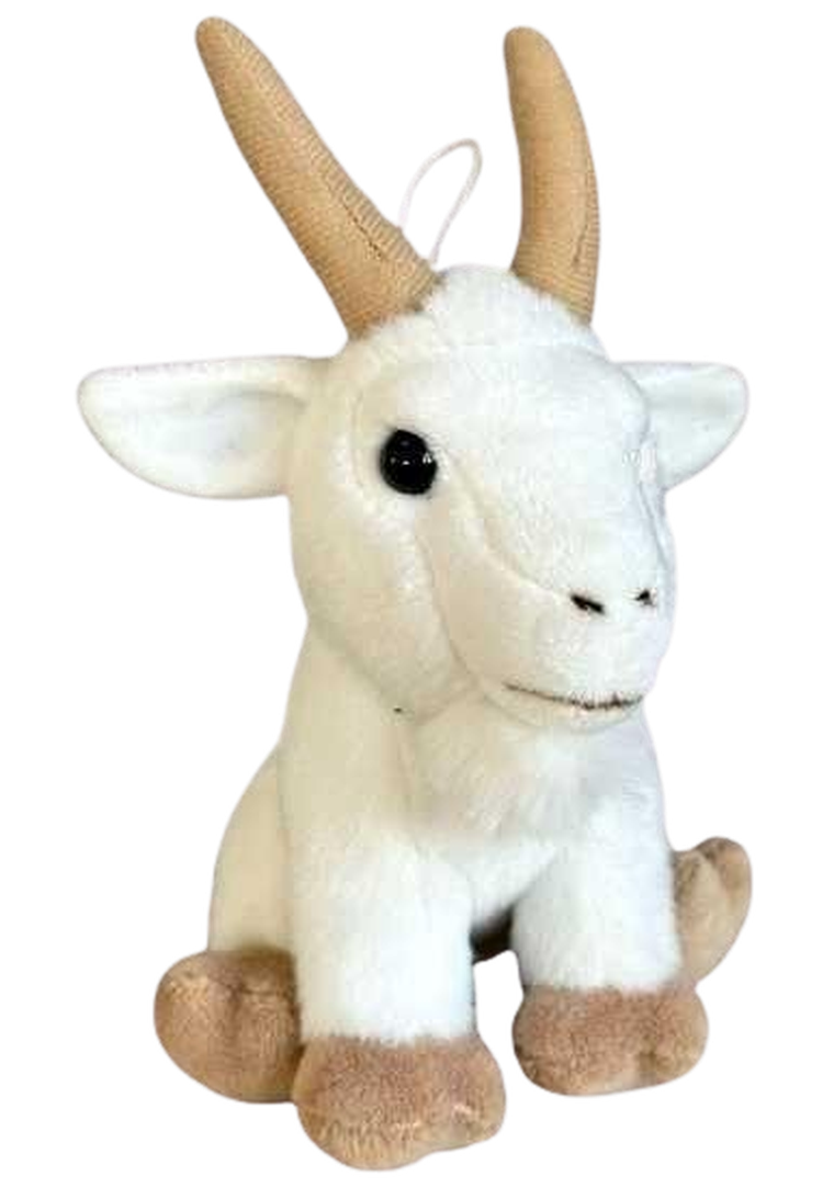 Dubi, Ziki, koza, maskotka, biała 14 cm