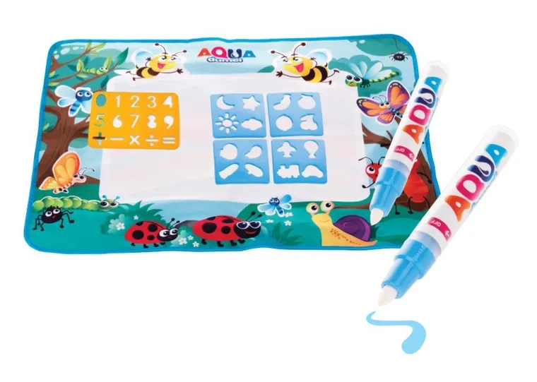 Dumel Aqua, Aqua, Kolorowa Łąka XXL, mata do malowania wodą, 80-60 cm