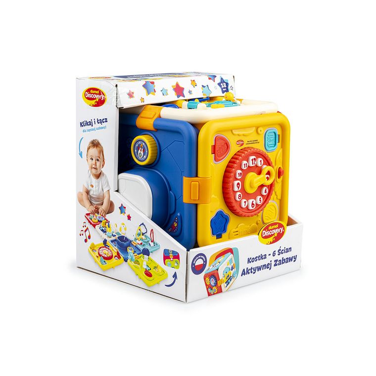 Dumel Discovery, Kostka 6 ścian Aktywnej Zabawy, zabawka sensoryczna