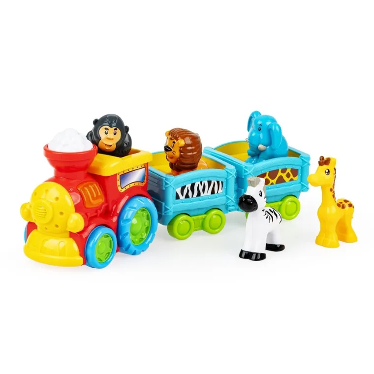 Dumel Discovery, Pociąg Safari, interaktywny pociąg z figurkami zwierząt