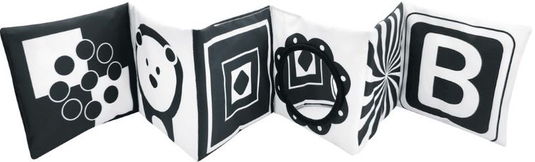 Dumel, miękka książeczka harmonijka, kontrast