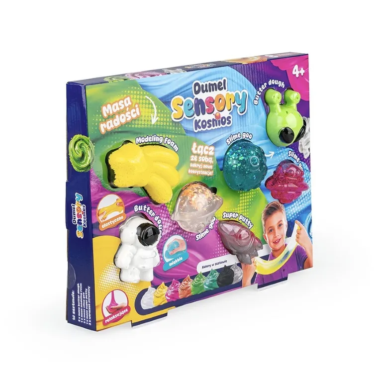 Dumel, Sensory, Kosmos, zestaw mas plastycznych