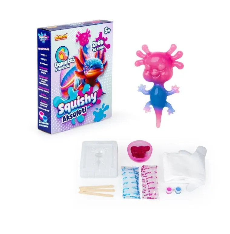 Dumel, Squishy, Aksolotl, zestaw kreatywny