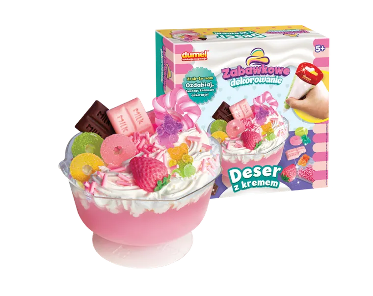 Dumel, Zabawkowe dekorowanie, Deser z kremem, zestaw kreatywny