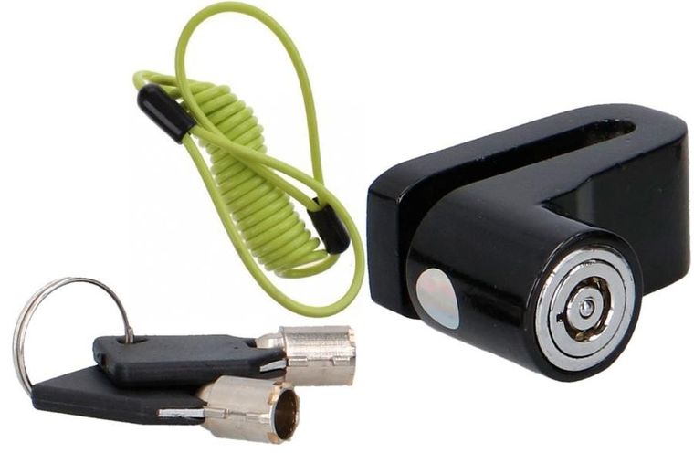 Dunlop, blokada na tarczę hamulcową z linką przypominającą, black