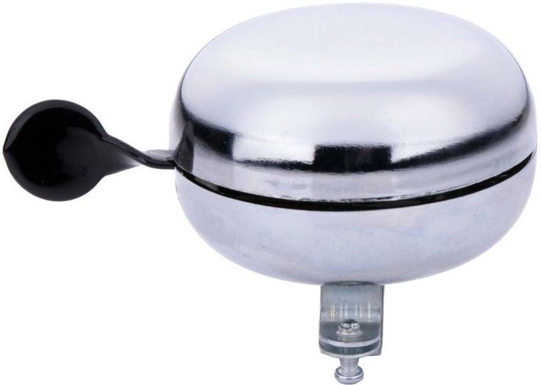 Dunlop, dzwonek rowerowy, retro, silver, 80-50 mm