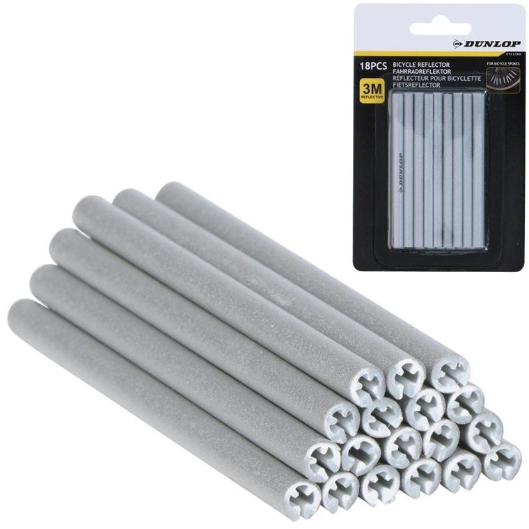 Dunlop, odblaski na szprychy rowerowe, 18 szt.