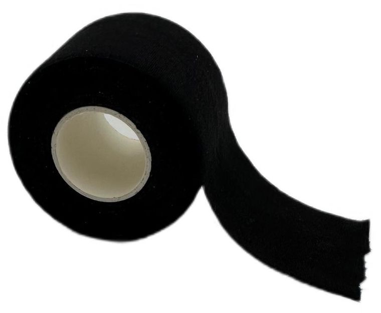 Dunlop, taśma tejp tape sportowa kinesiologiczna, czarny, 7,3mx3,8 cm