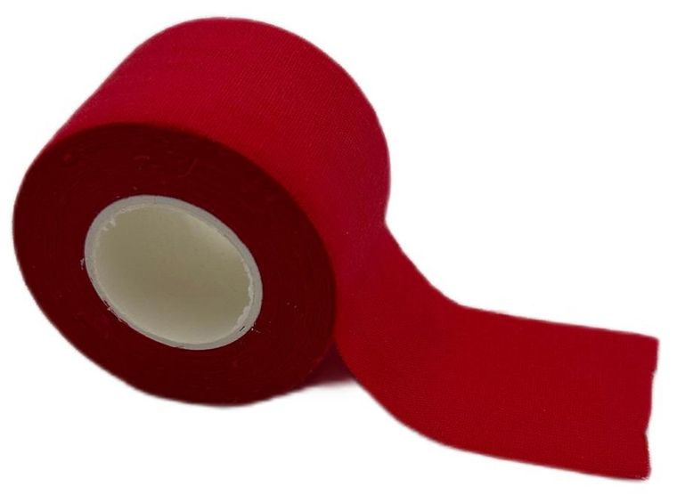 Dunlop, taśma tejp tape sportowa kinesiologiczna, czerwona, 7,3mx3,8 cm