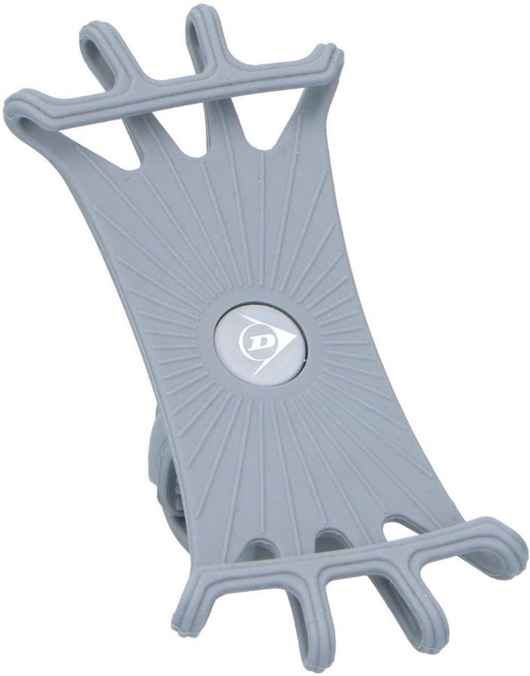 Dunlop, uchwyt na telefon silikonowy, obracany, szary