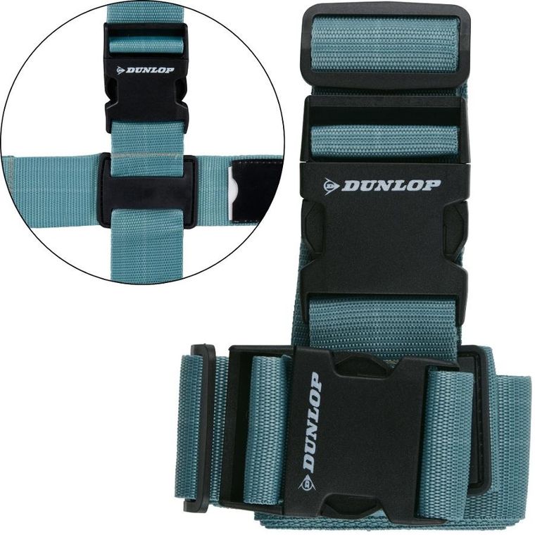 Dunlop, uniwersalny pas zabezpieczający do bagażu, morski, 230-5 cm, 2 szt.