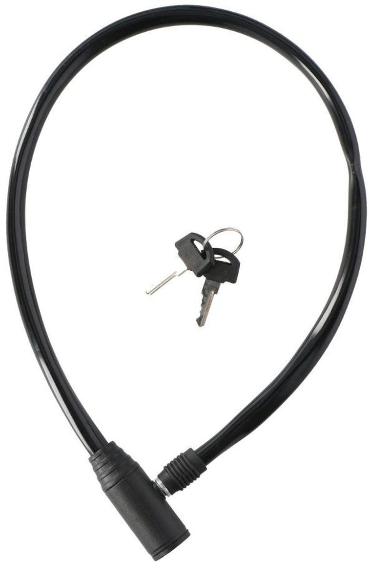 Dunlop, zapięcie rowerowe, linka zamek, 0.4-65 cm, czarny