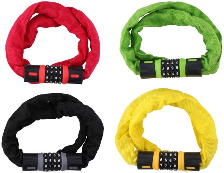 Dunlop, zapięcie rowerowe na szyfr, 90 cm