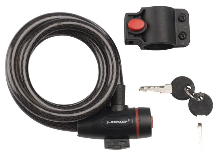 Dunlop, zapięcie rowerowe spiralne, 180 cm