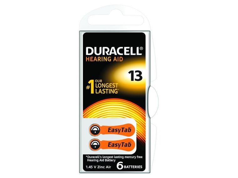 Duracell, bateria 1.4V DA13 do aparatów słuchowych