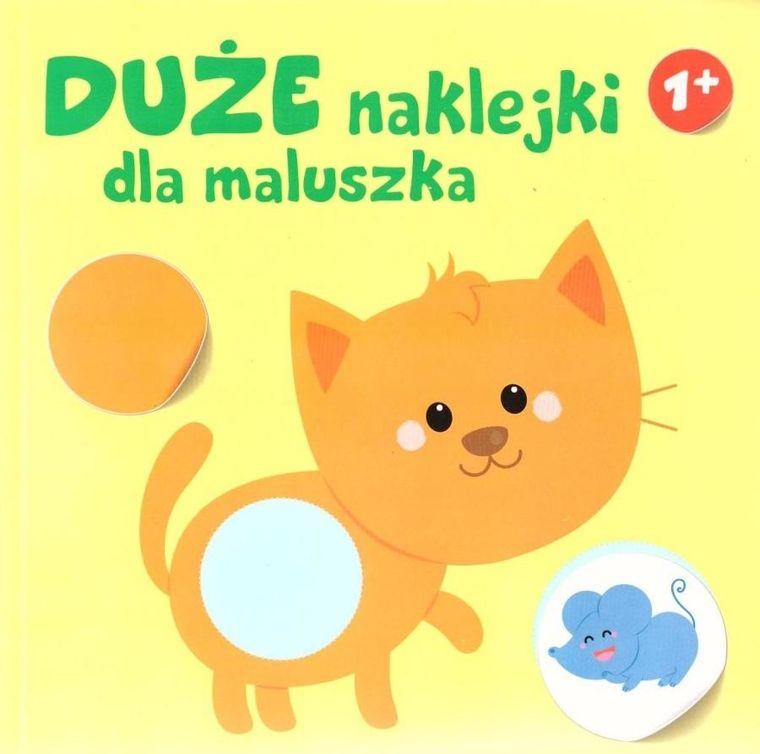 Duże naklejki dla maluszka 1+ Kotek