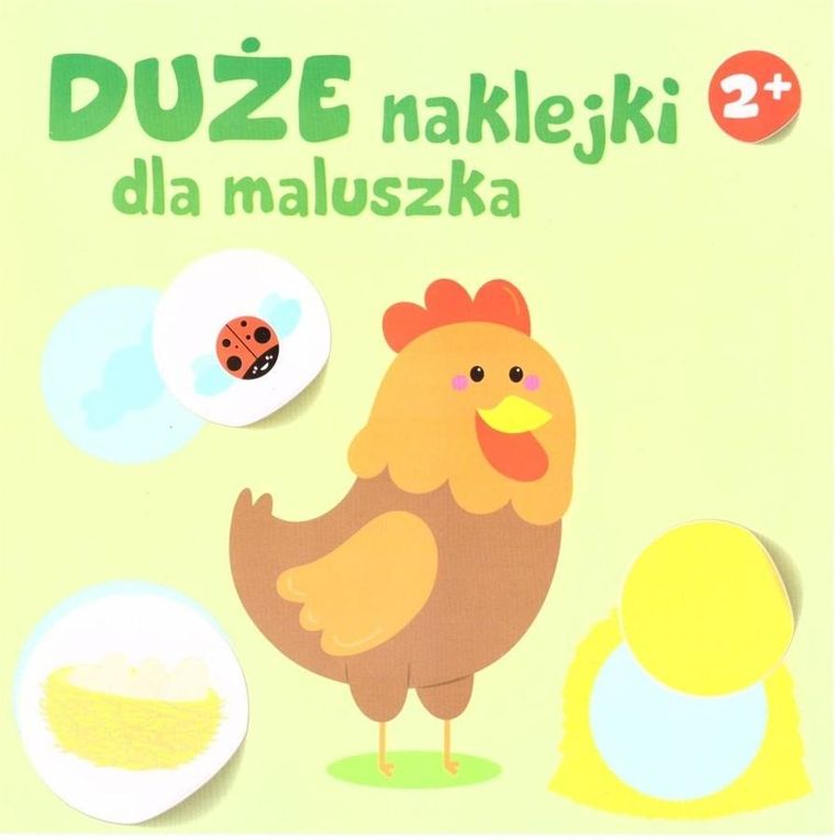 Duże naklejki dla maluszka 2+ Kura