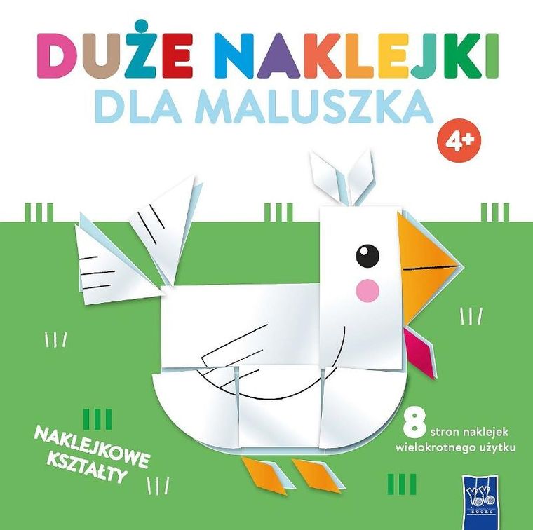 Duże naklejki dla maluszka. Kurka. 4+