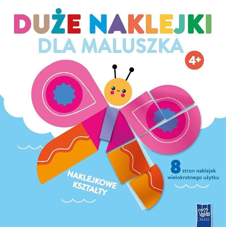 Duże naklejki dla maluszka. Motylek. 4+
