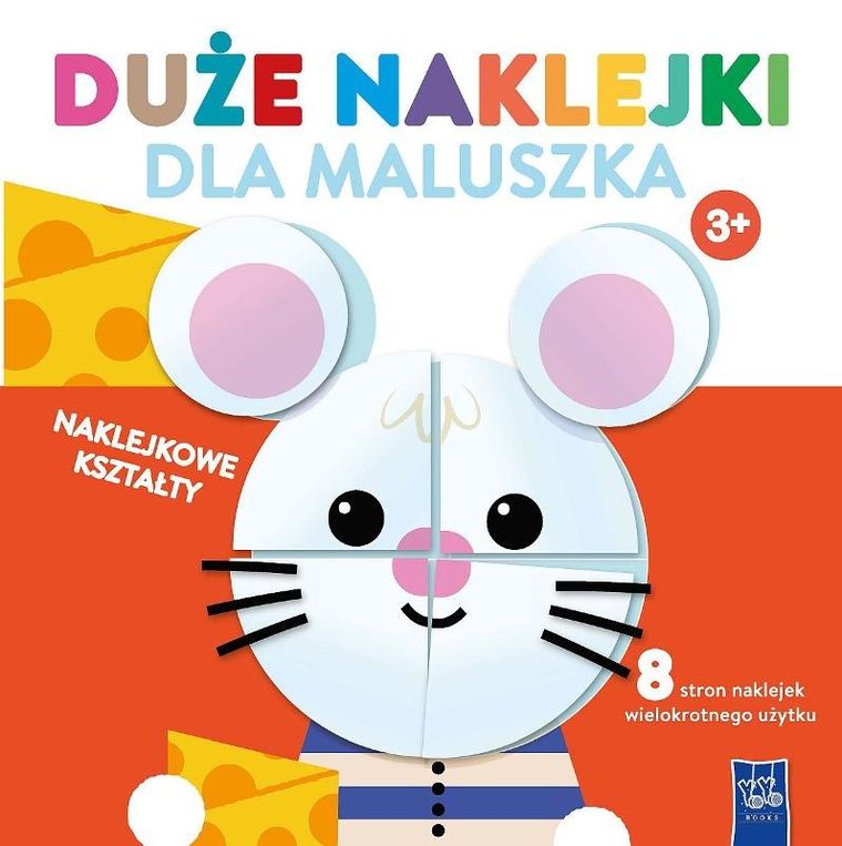 Duże naklejki dla maluszka. Myszka. 3+