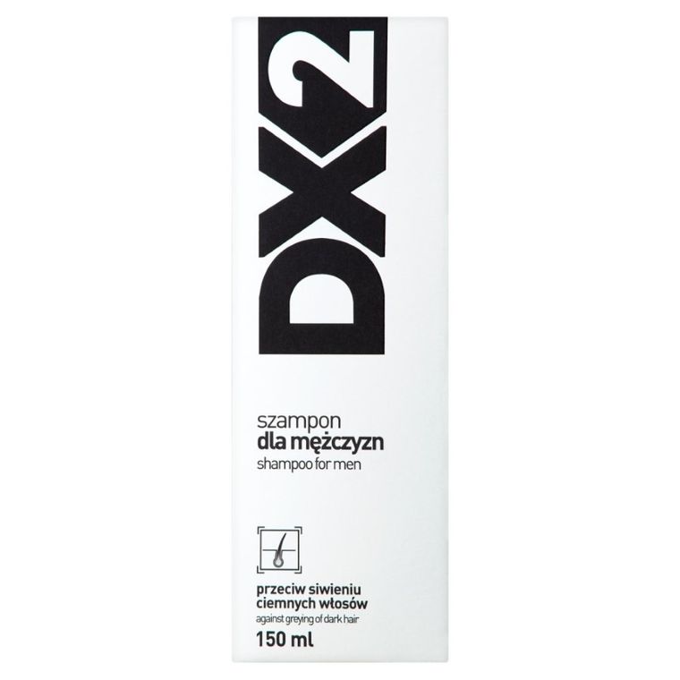 DX2, szampon dla mężczyzn przeciw siwieniu ciemnych włosów, 150 ml