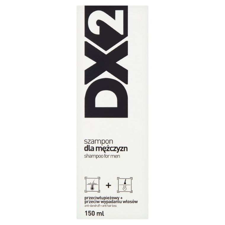 DX2, szampon dla mężczyzn przeciwłupieżowy + przeciw wypadaniu włosów, 150 ml