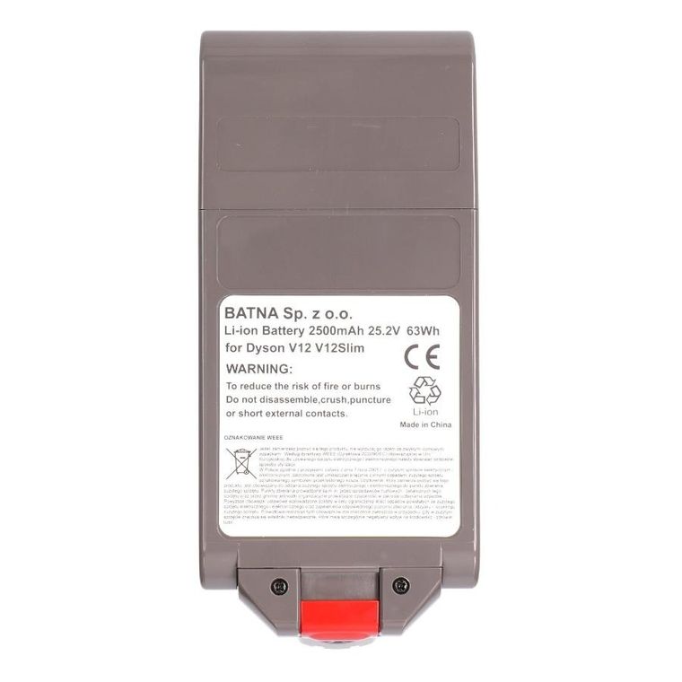 Dyson, bateria, akumulator do odkurzacza, V12, 25.2V 2500mAh