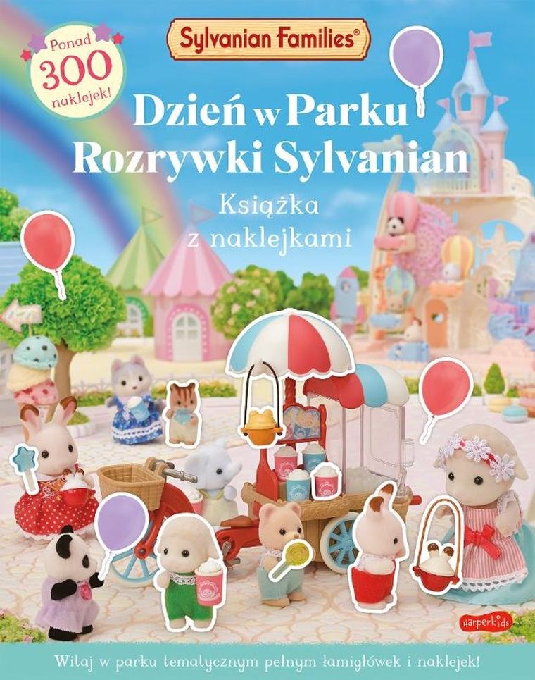 Dzień w Parku Rozrywki Sylvanian Families. Książka z naklejkami