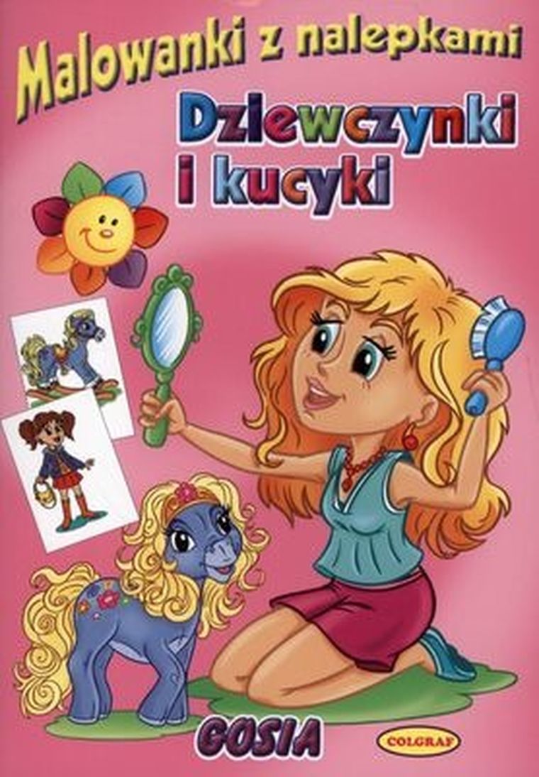 Dziewczynki i kucyki. Malowanki z nalepkami