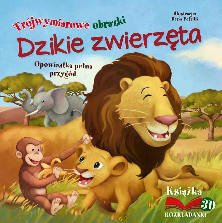 Dzikie zwierzęta. Trójwymiarowe obrazki