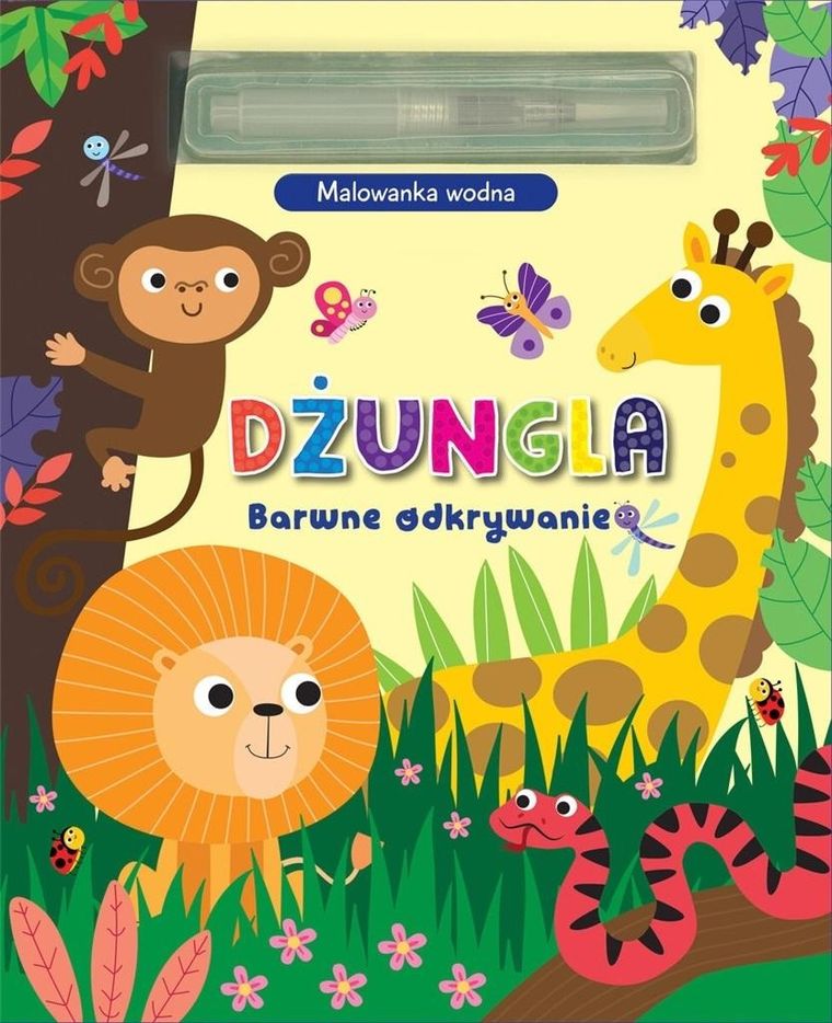 Dżungla. Barwne odkrywanie. Malowanka wodna