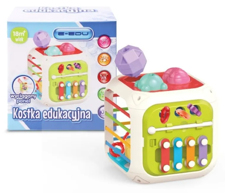 E-Edu, kostka aktywności, zabawka edukacyjna