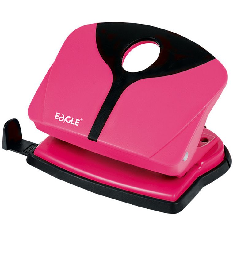 Eagle, dziurkacz, typ 6602, colortouch, różowy, 16 kartek