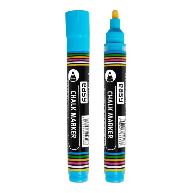 Easy, Chalk Marker, marker kredowy, niebieski, 1,5-3 mm, 12 szt.